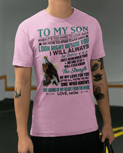 Load image into Gallery viewer, Look Right Beside You Eagle Mom Gift For Son Guys Tee