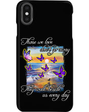 Load image into Gallery viewer, Butterfly Sunset On Beach Those We Love Don't Go Away Gift For Lover Phone case