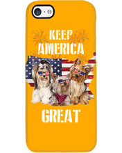 Load image into Gallery viewer, Keep America Great Yorkshire Terrier Gift For Dog Lovers Phone case