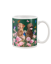 Load image into Gallery viewer, Gift For Dog LoversChesapeake Bay Retriever With Peonies Mug