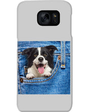 Load image into Gallery viewer, Border Collie In Denim Pocket Gift For Dog Lovers Phone case