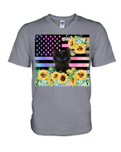 Load image into Gallery viewer, Cute Phone Case Sunflowers Gift For Cat Lovers Guys V-Neck