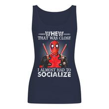 Load image into Gallery viewer, Deadpool I Almost Had To Socialize Gift For Fans Ladies Flowy Tank