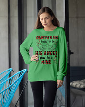 Load image into Gallery viewer, Grandpa's Girl I Used To Be His Angel Gift For Men Unisex Long Sleeve