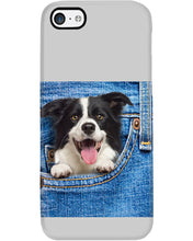 Load image into Gallery viewer, Border Collie In Denim Pocket Gift For Dog Lovers Phone case