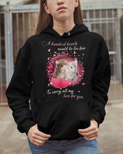 Load image into Gallery viewer, A Hundred Hearts Would Too Few To Carry All My Love For You Cats Gift For Cat Lovers Hoodie