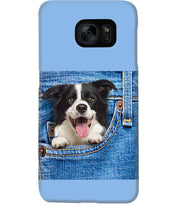 Load image into Gallery viewer, Border Collie In Denim Pocket Gift For Dog Lovers Phone case