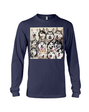 Load image into Gallery viewer, Many Love Husky Siberian On Phone Case Gift For Husky Lovers Unisex Long Sleeve