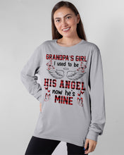 Load image into Gallery viewer, Grandpa's Girl I Used To Be His Angel Gift For Men Unisex Long Sleeve