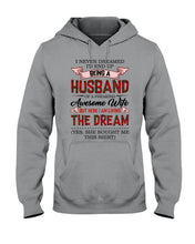 Load image into Gallery viewer, Being A Husband Of An Awesome Wife Gift For Family Plaid Red Hoodie