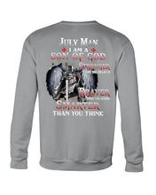Load image into Gallery viewer, July Man Son Of God Birthday Meaningful Gift For Men Sweatshirt