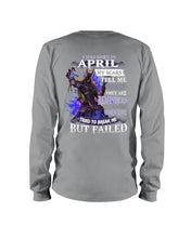 Load image into Gallery viewer, I Was Born In April My Scars Tell Me A Story Trending Unisex Long Sleeve