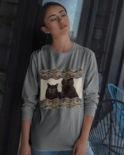 Load image into Gallery viewer, Lovely Phone Case Cute Black Cat Boho Pattern Gift For Cat Lovers Unisex Long Sleeve