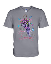 Load image into Gallery viewer, Butterflies Find Joy In The Journey Gift For Daughter Guys V-Neck