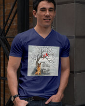 Load image into Gallery viewer, German Shepherd They Walk Beside Us Everyday Special Custom Design Guys V-Neck