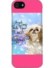 Load image into Gallery viewer, Angels And Shih Tzu Are Not Different Gift For Dog Lovers Phone case