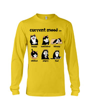 Load image into Gallery viewer, Current Black Cat's Mood Gift For Cat Lovers Unisex Long Sleeve