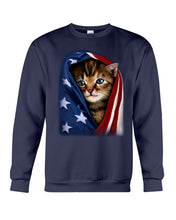 Load image into Gallery viewer, Lovely Tote Bag Cat In American Flag Gift For Cat Lovers Sweatshirt