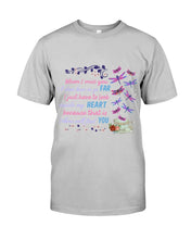 Load image into Gallery viewer, Butterflies When I Miss You I Just Have To Look Inside My Heart Gift For Lover Guys Tee