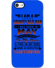 Load image into Gallery viewer, I'm A Grumpy Old Man I Was Born In May With My Heart Phone case