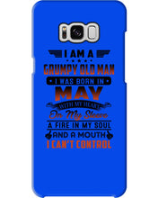 Load image into Gallery viewer, I'm A Grumpy Old Man I Was Born In May With My Heart Phone case