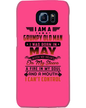Load image into Gallery viewer, I'm A Grumpy Old Man I Was Born In May With My Heart Phone case