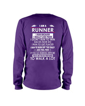 Load image into Gallery viewer, I Am A Runner I Run Because I Really Like Food Custom Design Unisex Long Sleeve