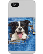 Load image into Gallery viewer, Border Collie In Denim Pocket Gift For Dog Lovers Phone case