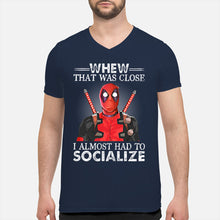 Load image into Gallery viewer, Deadpool I Almost Had To Socialize Gift For Fans Guys V-Neck