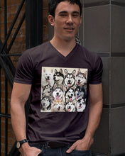 Load image into Gallery viewer, Many Love Husky Siberian On Phone Case Gift For Husky Lovers Guys V-Neck