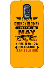 Load image into Gallery viewer, I'm A Grumpy Old Man I Was Born In May With My Heart Phone case