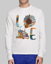 Load image into Gallery viewer, Love Trucker Simple Unique Custom Design For Personalized Job Gift Unisex Long Sleeve