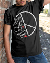 Load image into Gallery viewer, Image All The People Living Life In Peace Custom Design For Friends Guys Tee