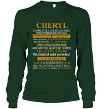 Load image into Gallery viewer, Cheryl Custom Name Gift A Warrior's Mentality With A Poet's Soul Unisex Long Sleeve