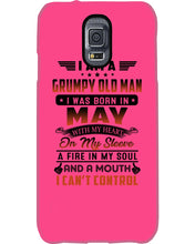 Load image into Gallery viewer, I'm A Grumpy Old Man I Was Born In May With My Heart Phone case