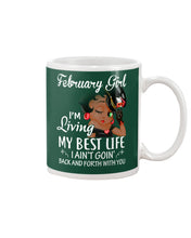 Load image into Gallery viewer, Betty Boop February Girl Living My Best Life Birthday Meaningful Gift Mug