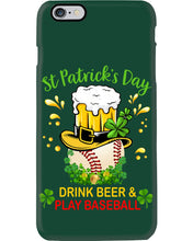 Load image into Gallery viewer, Baseball Drink Beer Day St Patrick's Day Gift For Baseball Lovers Phone case