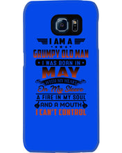 Load image into Gallery viewer, I'm A Grumpy Old Man I Was Born In May With My Heart Phone case