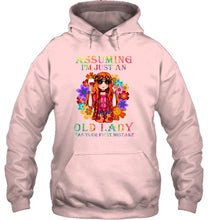 Load image into Gallery viewer, I Am Just An Old Lady Was Your First Mistake Hippie Hoodie