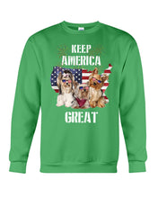 Load image into Gallery viewer, Keep America Great Yorkshire Terrier Gift For Dog Lovers Sweatshirt