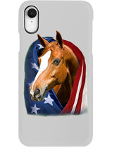 Load image into Gallery viewer, Horse Covered Into USA Flag Meaningful Gift For Men Phone case