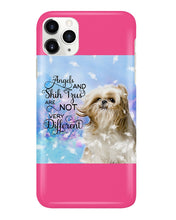 Load image into Gallery viewer, Angels And Shih Tzu Are Not Different Gift For Dog Lovers Phone case