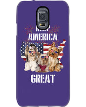 Load image into Gallery viewer, Keep America Great Yorkshire Terrier Gift For Dog Lovers Phone case