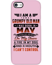 Load image into Gallery viewer, I'm A Grumpy Old Man I Was Born In May With My Heart Phone case