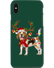 Load image into Gallery viewer, Beagle Gorgeous Reindeer Xmas Lights Gift For Dog Lovers Phone case