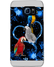 Load image into Gallery viewer, Lovely Phone Case Twinkling Blue Heart Gift For Parrots Lovers Phone case