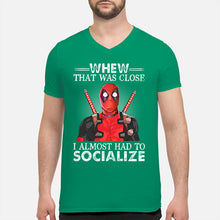 Load image into Gallery viewer, Deadpool I Almost Had To Socialize Gift For Fans Guys V-Neck