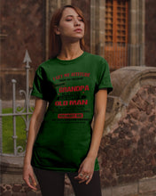 Load image into Gallery viewer, I Get My Attitude From My Freakin' Awesome Grandpa Who Was Born In October Guys Tee