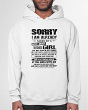 Load image into Gallery viewer, I'm Already Taken By September Sexy And Crazy Girl For Birthday Gift Hoodie