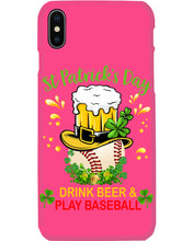 Load image into Gallery viewer, Baseball Drink Beer Day St Patrick's Day Gift For Baseball Lovers Phone case